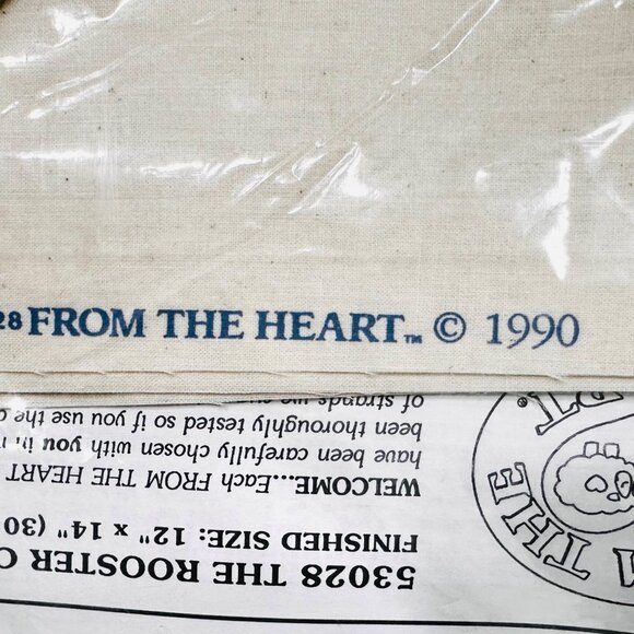 Vintage Dimensions Stamped Cross Stitch Kit "The Rooster Crows" - New/Sealed - Picture 6 of 6